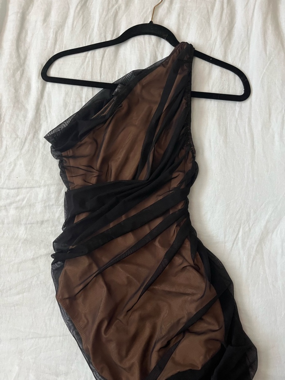 🪩🕷️🥂Norma Kamali Diana Black tulle midi dress size M/38 - Picture 7 of 10